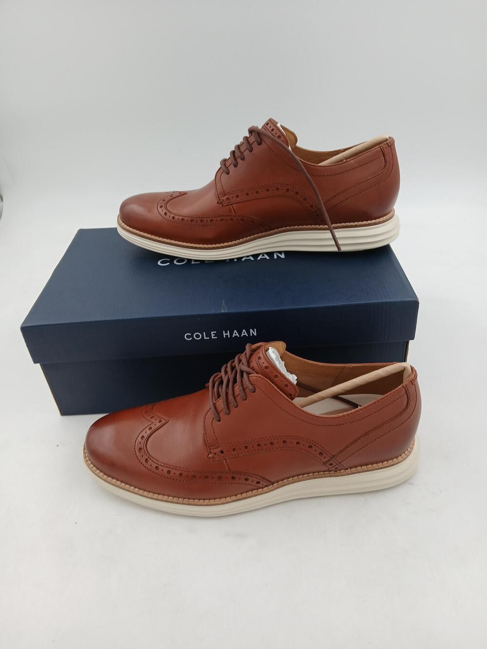 Cole Haan OriginalGrand SHWNG Shoes Mens Size 9 Woodbury White Wingtip Oxford